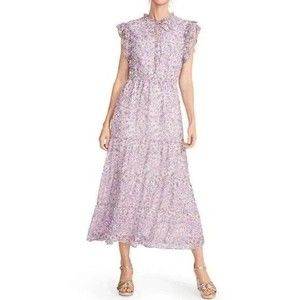 BB Dakota Lavender Floral Midi Dress